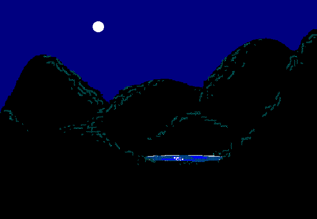 Image of Landscape with Moon